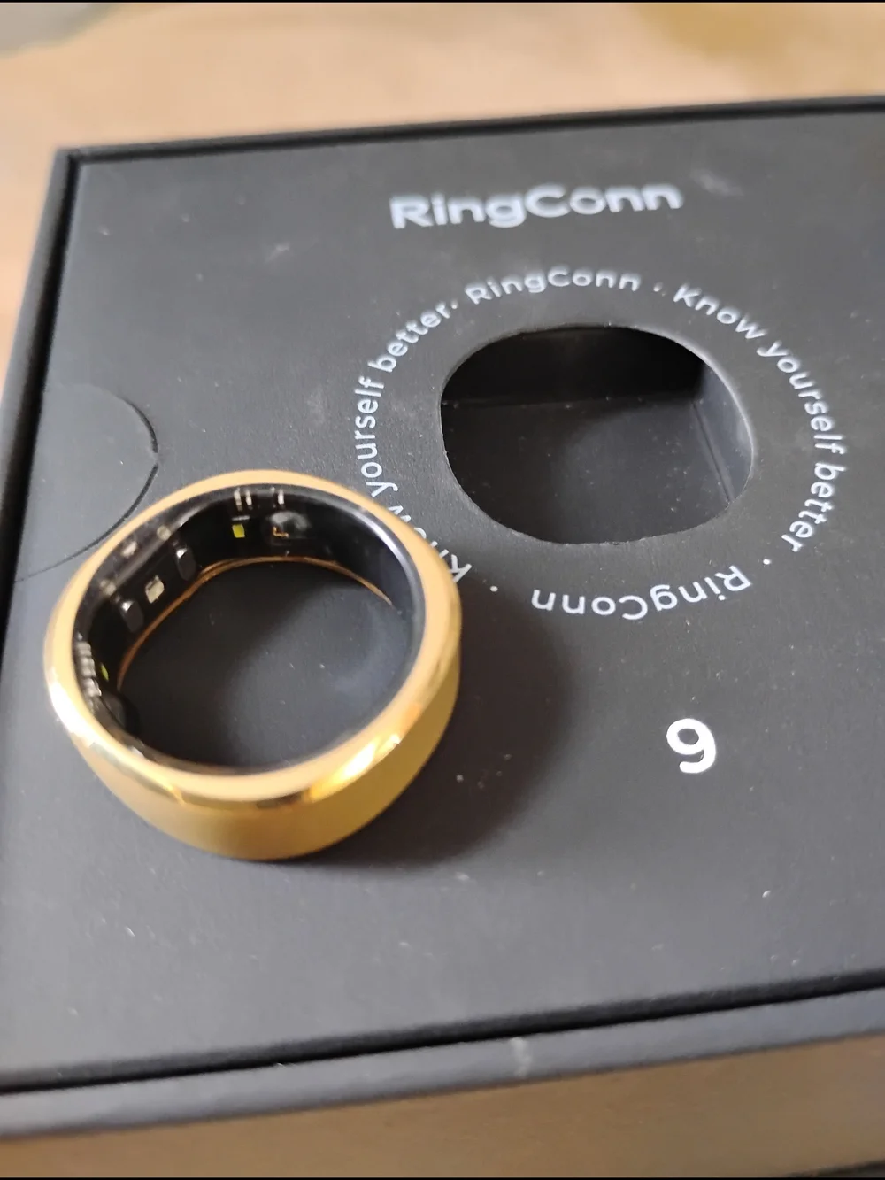 Ringconn 1 Smart Health Ring in Gold - Activity & Sleep Tracker